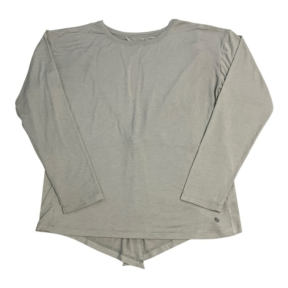 Apana Athletic Twisted Open Back Oversized Long Sleeve Top Size Large Athleisure - Picture 1 of 6